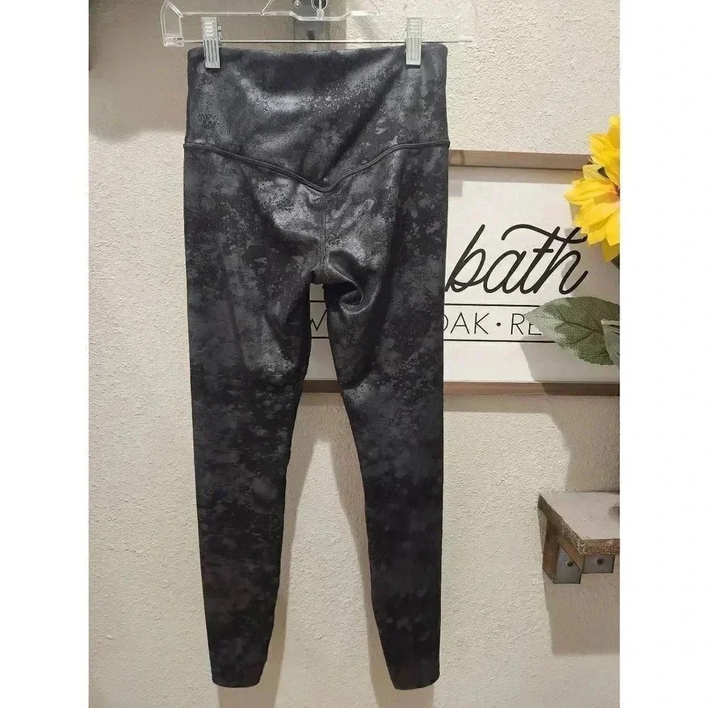 Athleta Elation Misty Lace Tights Leggings Size XS Dark Gray - Picture 2 of 7